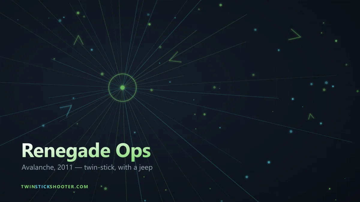 Renegade Ops neon vector-storm key art